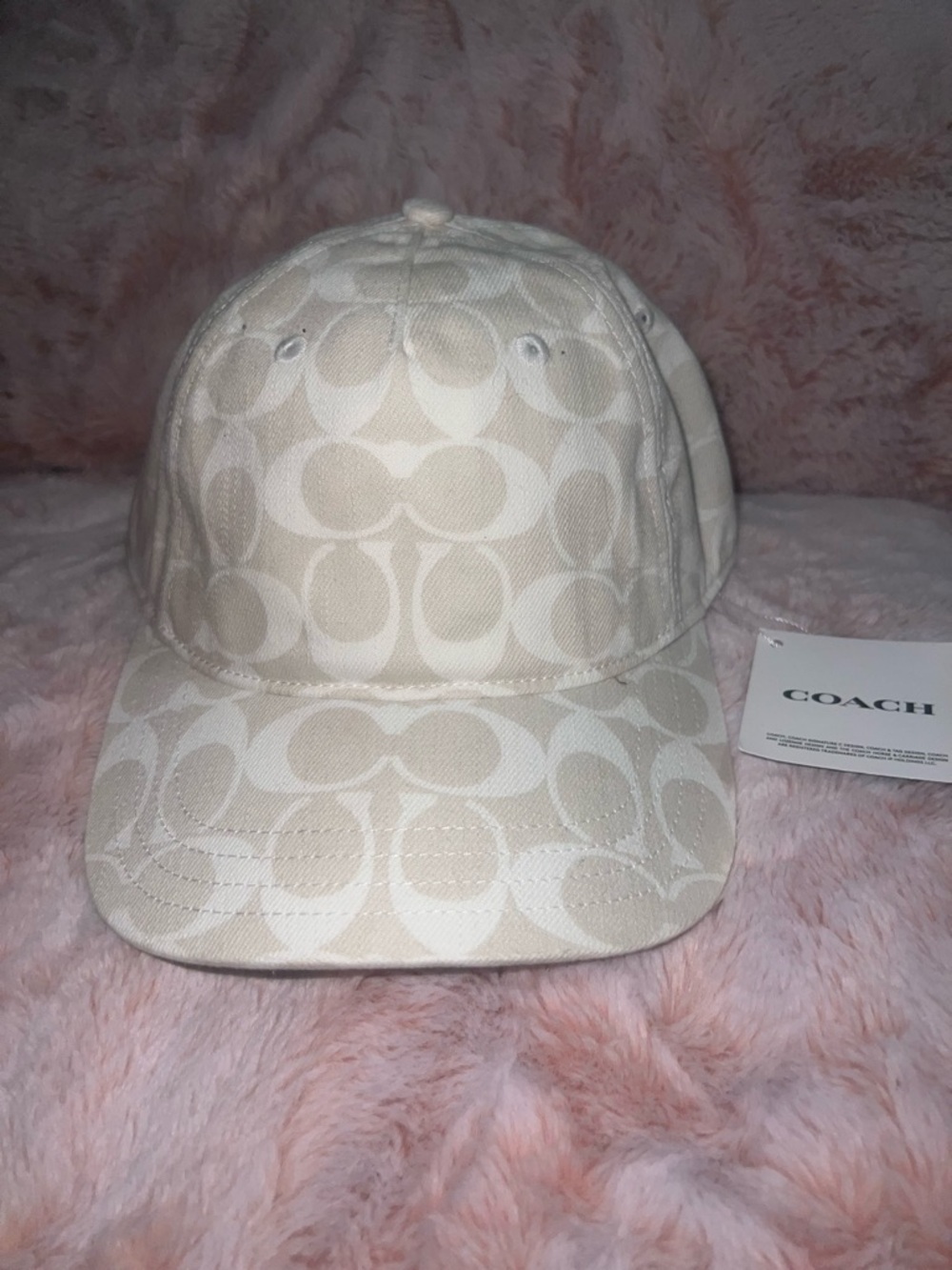 NWT Coach Chalk Signature Print Baseball Cap